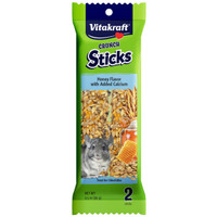 RA Crunch Sticks - Honningsmak med tilsatt kalsium-chinchilla-godbit - 3,5 oz
