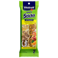 RA Crunch Sticks - Gâterie pour lapin aux grains éclatés et aux pommes/oranges - 2,5 oz
