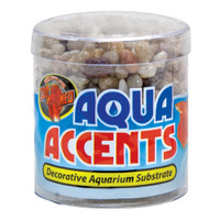 Substrat décoratif RA Aqua Accents, galets de rivière clairs, 0,5 lb
