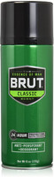 Brut Deodorant 6oz Aerosol Classic Scent(Anti-Perspirant) 3 Counts