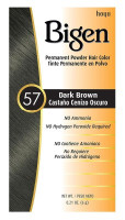 BL Bigen Powder Hair Color #57 Dark Brown 0.21oz - Pack of 3