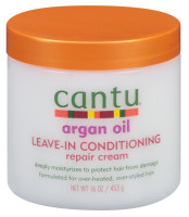 Crème réparatrice revitalisante sans rinçage à l'huile d'argan Cantu 16 oz x 3 unités 