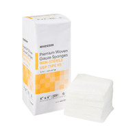 USP Type VII Gauze Sponge McKesson Cotton 12-Ply 4 X 4 Inch Square NonSterile
