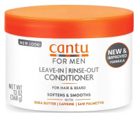 BL Cantu Mens Leave-In / Rinse-Out Conditioner 13oz Jar - Pack of 3