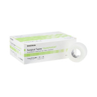 Medical Tape McKesson Porous Plastic / Silicone 1 Inch X 5-1/2 Yard Transparent NonSterile
