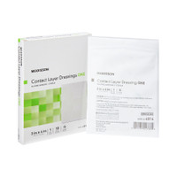 Wound Contact Layer Dressing McKesson Silicone 3 X 4 Inch Sterile
