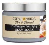 Creme Of Nature Clay&Charcoal Pre-Shampoo Clay Mask 11.5oz X 3 Counts