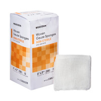 Gauze Sponge McKesson Cotton 8-Ply 3 X 3 Inch Square NonSterile
