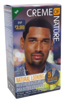 Creme of Nature cor masculino preto azeviche x 3 contagens