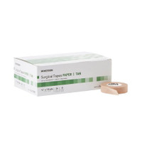 Mckds ruban médical mckesson papier perméable à l'air 1/2 pouce x 10 verges beige non stérile