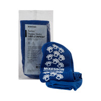 Slipper Socks McKesson Terries™ Bariatric / Extra Wide Royal Blue Above the Ankle
