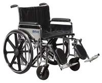 Drive Sentra 22'' Extra Heavy Duty Wheelchair - Dual Axle when used with Caster Optional Caster Sold Separately DRVSTD22DFA-SF