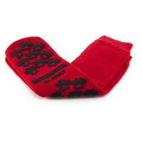 Slipper Socks McKesson Terries™ X-Large Red Above the Ankle
