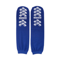Slipper Socks McKesson Terries™ Bariatric / Extra Wide Royal Blue Above the Ankle
