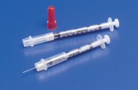 Tuberkulinsprøjte med nål Monoject™ 1 mL 28 gauge 1/2 tomme fastgjort nål glidende sikkerhedsnål