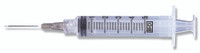 حقنة بإبرة تحت الجلد PrecisionGlide™ 5 مل 21 مقياس 1-1/2 بوصة إبرة قابلة للفصل غير آمنة