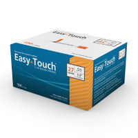 Insulin Syringe with Needle EasyTouch™ 0.5 mL 27 Gauge 1/2 Inch Attached Needle NonSafety