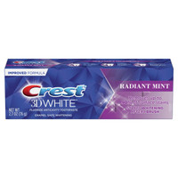 Crest 3D White Radiant Mint, Teeth Whitening Toothpaste, 2.7 oz