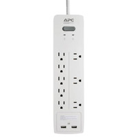 Multiprise à 8 prises SurgeArrest® d'APC Home Office avec 2 ports de chargement USB