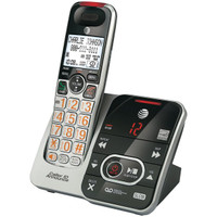 AT&T DECT 6.0 מערכת טלפון אלחוטי עם כפתור גדול עם מערכת מענה דיגיטלית ומזהה מתקשר