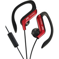 JVC in-ear sporthoofdtelefoon met microfoon en afstandsbediening (rood)