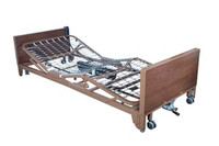 Drive Ultra Light Plus Semi-Electric Low Bed with Half Rails and Therapeutic Mattress