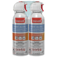 Maxell blast away dépoussiéreurs d'air en conserve polyvalents 10 oz. (Paquet de 2)