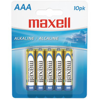 Pilhas alcalinas Maxell aaa (pacote com 10)