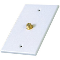 RCA Single Coaxial In-Line Wall Plate