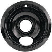 Stanco Metal Products Black Porcelain Replacement Drip Pan (6")