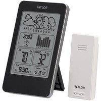 Taylor Precision Products Indoor/Outdoor Digital Thermometer with Barometer & Timer