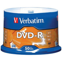 DVD-R Verbatim de 4,7 Go (broche de 50 ct)