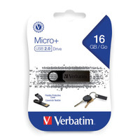 Verbatim micro-plus usb-flashdrive van 16 GB