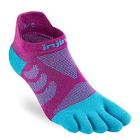 Injinji Women's Ultra Run No-Show Socks in Jam Size XS/S