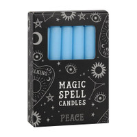 PT Magic Spell Candles Light Blue Peace Pack of 12