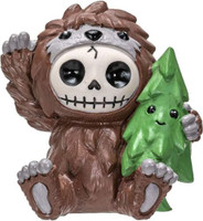 PT Furrybones Bigfoot with Little Tree Skull Resin Mini Figure