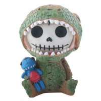 PT Furrybones Rex the Dino Skull Resin Mini Figure