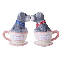 PT Schnauzer in a Cup Salt and Pepper Shakers