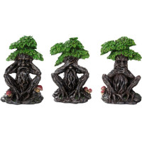 PT See, Speak and Hear No Evil Greenman Statue Mini Figurine Set