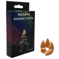 PT Backflow Incense Cones Sandalwood Scent Package of 20