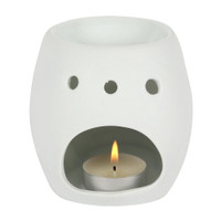 PT White Skull Ceramic Fragrance Oil Burner