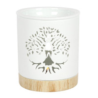 PT White Tree of Life Ceramic Fragrance Oil Burner