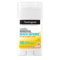 Neutrogena Mineral Beach Defense On-The-Go Body Stick SPF 50 1.5 oz