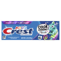 משחת שיניים BL Crest 4.2 oz Kids Changing Color - חבילה של 3