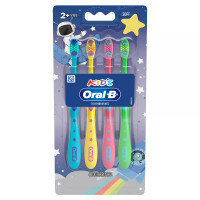 BL Oral-B Brosse à Dents Kids Space Soft 4 pièces - Paquet de 3