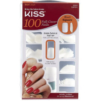 BL Kiss 100 Full Cover Nails Short Square (Short Length) - Pack of 3 