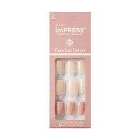 BL Kiss Bare But Better Nails 30 Count Short Simple Pleasure - Pack of 3