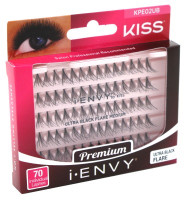 BL Kiss I Envy Ultra Black Knotted Medium Lashes - Pack of 3