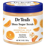 BL Dr Teals Shea Sugar Scrub Citrus 19oz Jar - Pack of 3