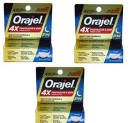 BL Orajel 4X Toothpaste And Gum Night-Time Max Strength 0.25oz - Pack of 3